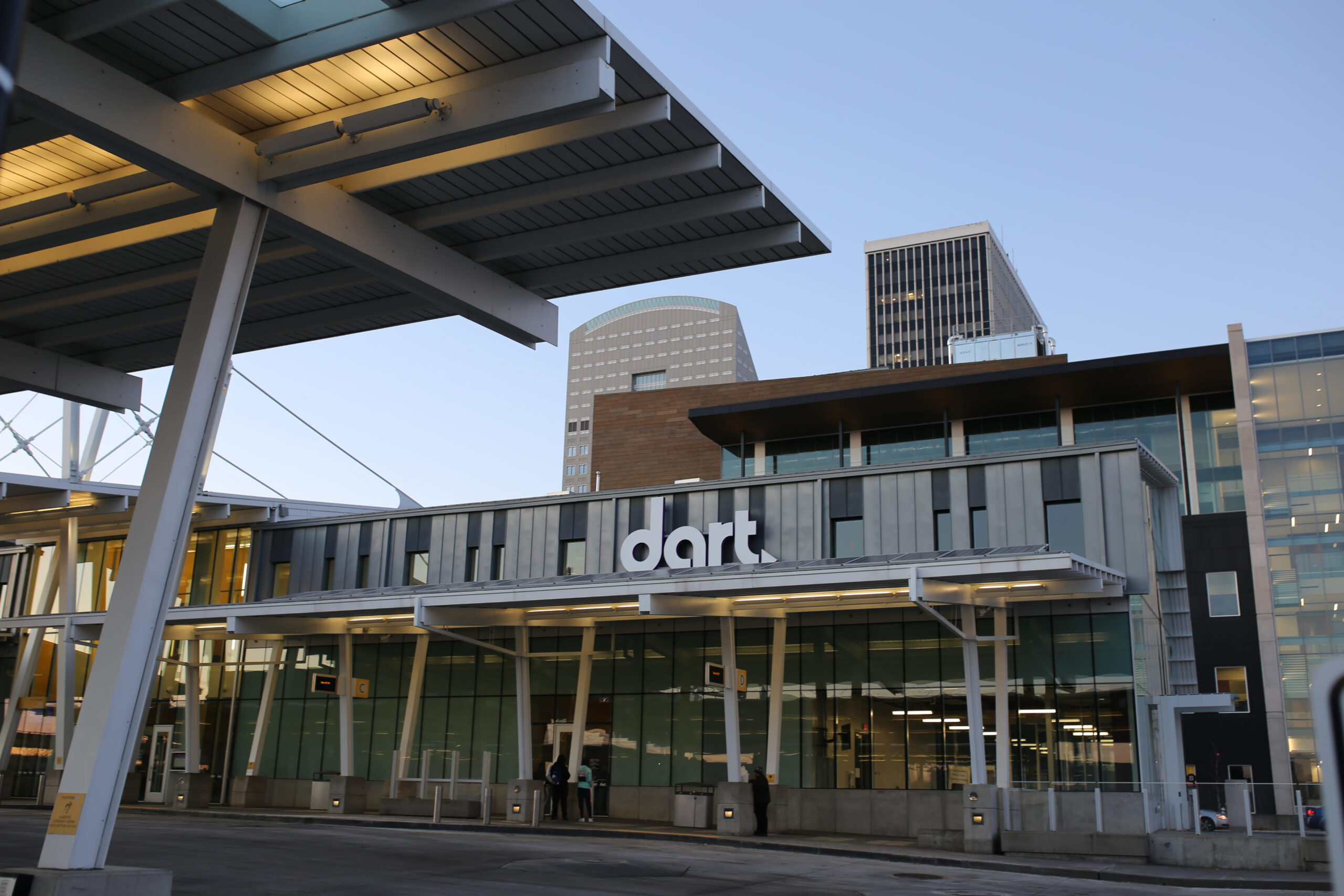 Exterior photo of DART Central Station 